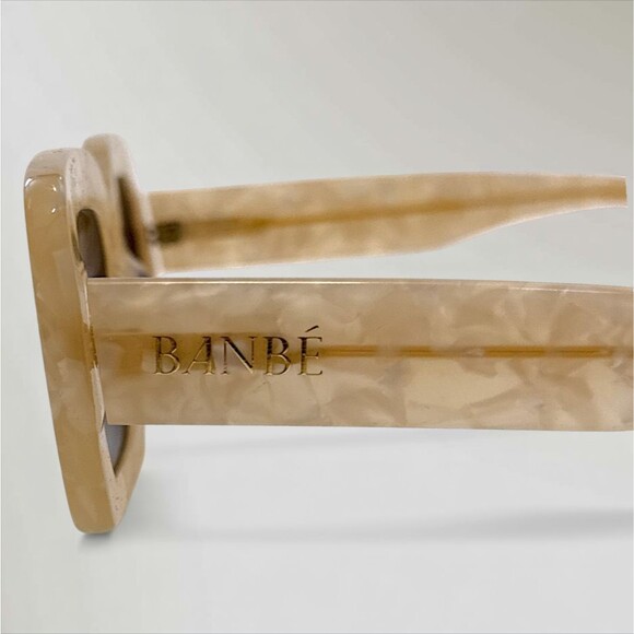 BANBE Eyewear The Kendall Sunglasses Pearl Designed In Australia Square Trendy - Picture 9 of 10